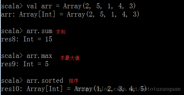 Scala数组，定长数组和变长数组，增强for循环，until用法，数组转换，数组常用算法，数组其它操作