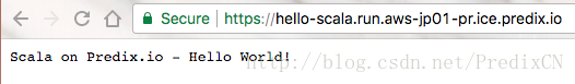 在Predix上运行Scala的HelloWorld