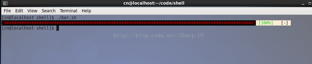 LInux：shell 彩色进度条实现（有图有代码有真相！！！）
