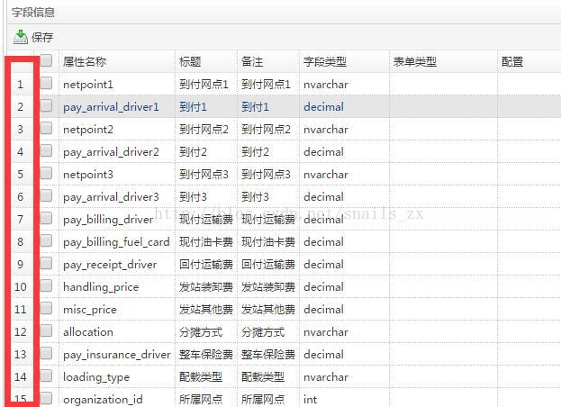 【人性化】元素据管理模块新增序号展示