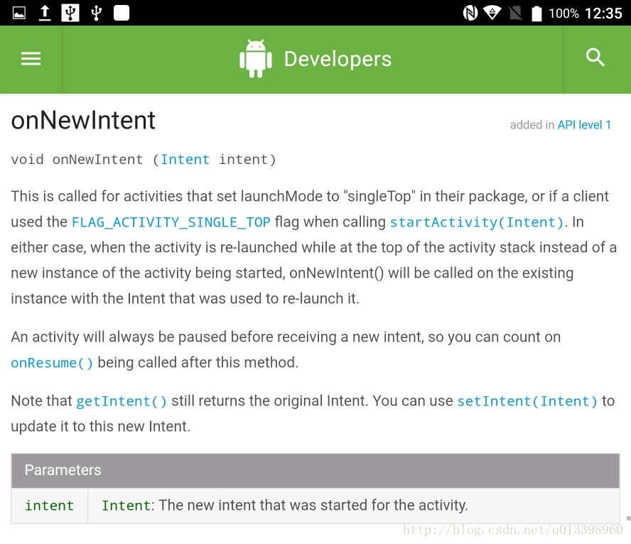 關於onnewintent你應該知道的_onnewintent onresume-csdn博客