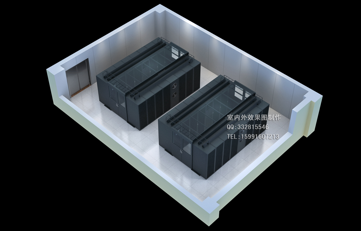 机房效果图制作|简易制作教程赘述