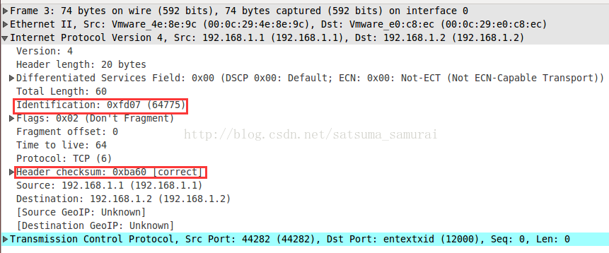 【网络实验】IP checksum的变化规律