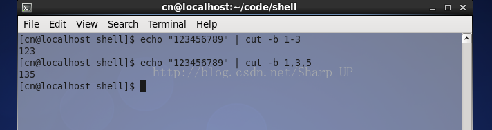 LInux:shell 命令：字符串截取