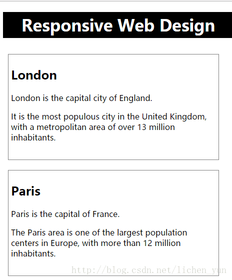 HTML Responsive Web Page
