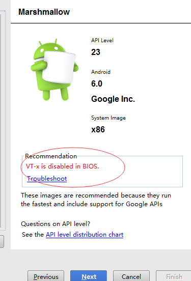 Intel HAXM is required to run this AVD VT-x is disabled in BIOS的处理方法