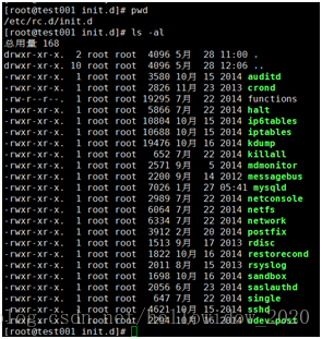 /etc/init.d目录下