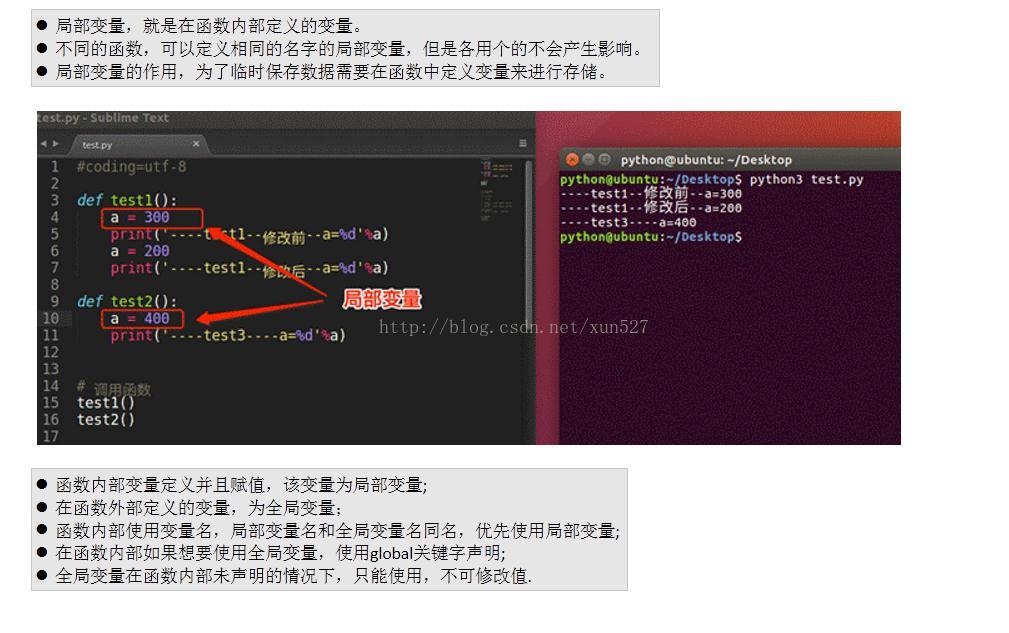 python中的全局变量与局部变量