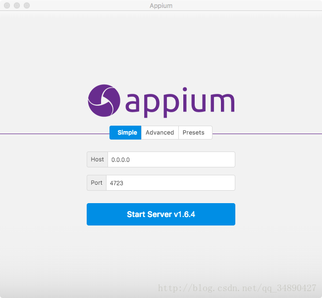 Appium 1.6.4 图形界面