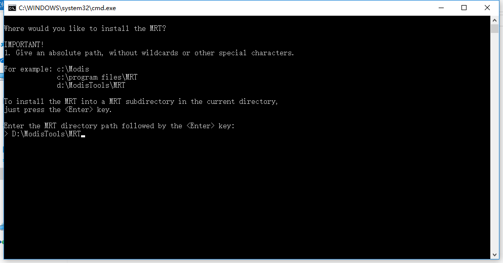 MRT(MODIS Reprojection Tool) 下载及安装教程[通俗易懂]