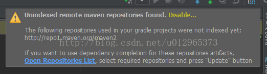 Gradle学习笔记 --- Unindexed remote maven repositories found. Disable...