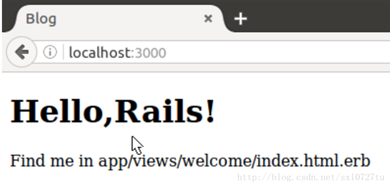 Rails 入门 —— 新建一个blog程序
