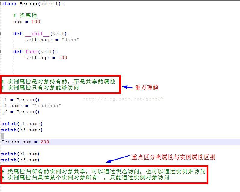 python中的类属性和实例属性