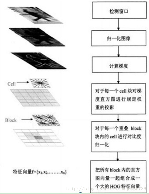 HOG特征提取过程