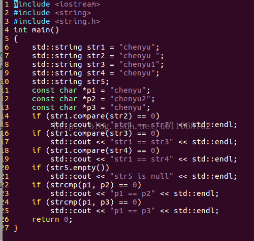 C/C++之常用字符串比较总结