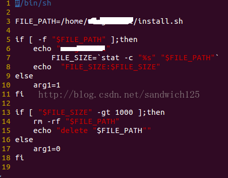 Linux下Shell实现当文件大于某size时候删除功能