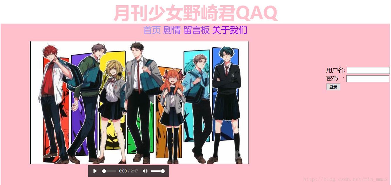 Html个人简单练习 Min Mmax的博客 Csdn博客 Html练习
