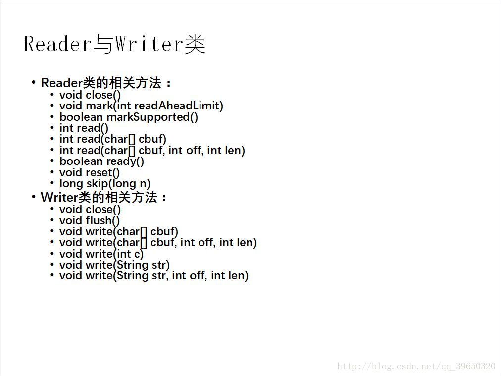 Reader和Writer类方法