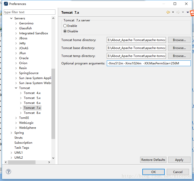 Java_WEB项目OOM(OutOfMemError内存溢出) MyEclipse配置Jvm内存