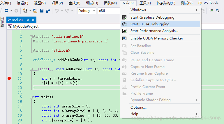 Nsight-Debugging