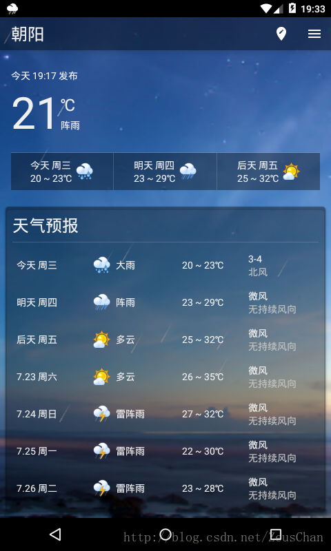 天气预报