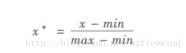 max-min 標準化