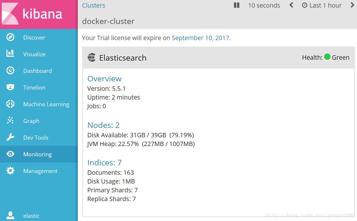 使用Docker快速部署ELK环境（最新5.5.1版本）