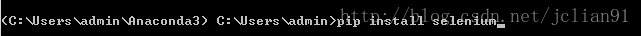 pip install selenium