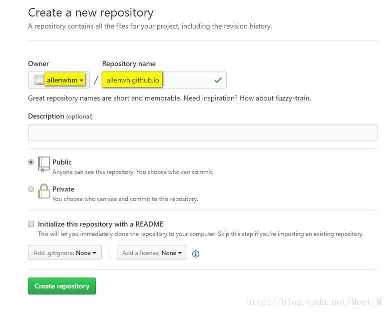 create repository