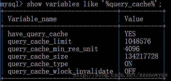 query_cache参数