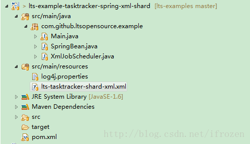导入lts-example-tasktracker-spring-xml-shard子项目，并转化为maven项目