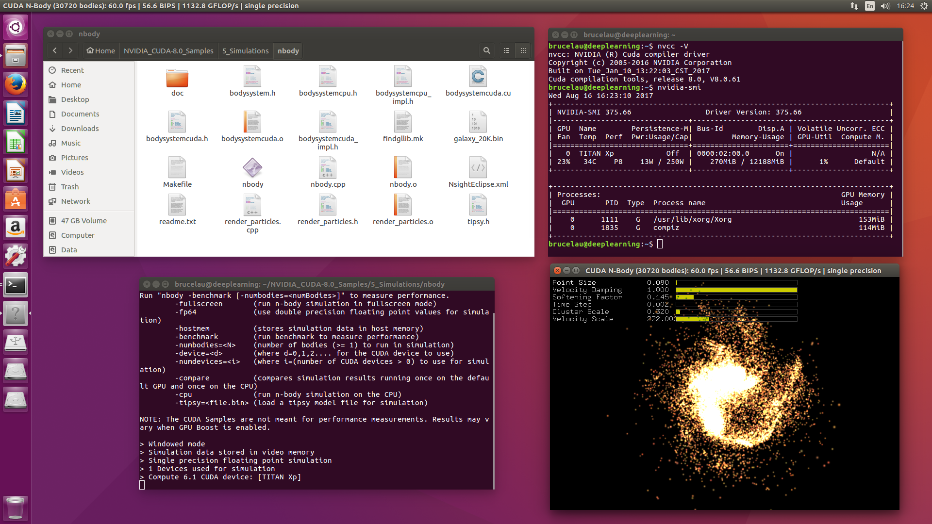 170816 Ubuntu-Nvidia CUDA+Driver+cuDNN installation-Titan Xp