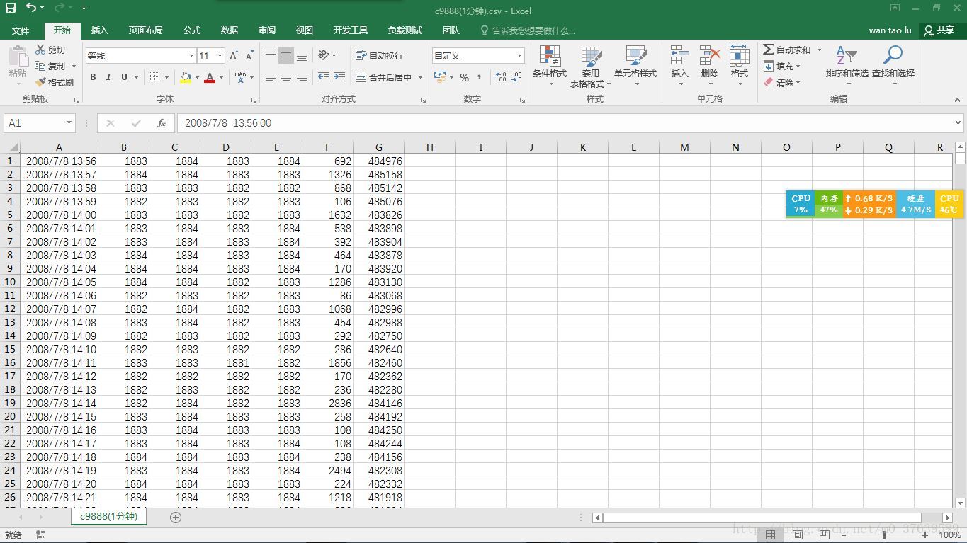 混杂字符的csv格式数据示例