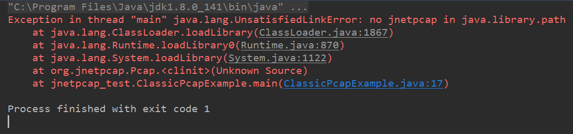 Intellij IDEA 安装jnetpcap开发环境与 no jnetpcap in java.library.path 的解决方案_no ...