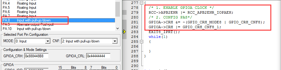 [Stm32f103] Stm32 External Interrupt (register Version) - Programmer Sought