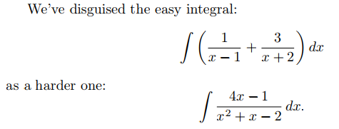 Integration by Partial Fractions