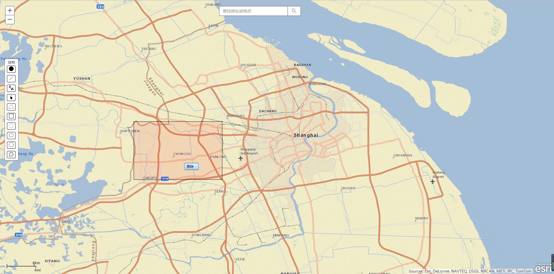 ArcGIS API for Javascript 3.21地图开发实例（一、图形绘制和删除及popup弹出层）