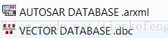 AUTOSAR DATABASE ARXML 与 VECTOR DATABASE FILE对比