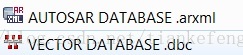 AUTOSAR DATABASE ARXML 与 VECTOR DATABASE FILE对比