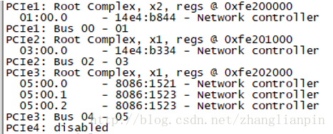 pcie link status under u-boot