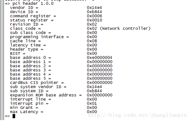 pci config space