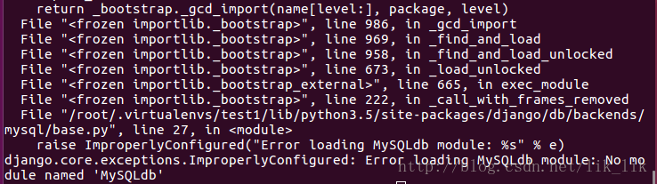 no moudle named mysqldb