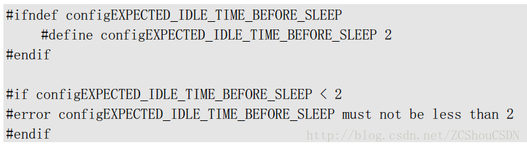 configEXPECTED_IDLE_TIME_BEFORE_SLEEP