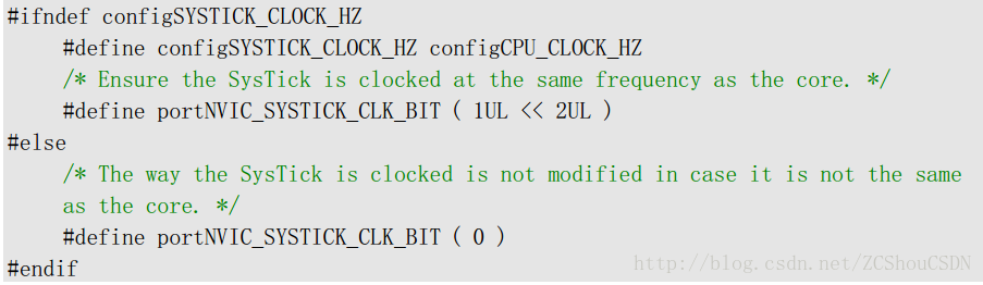 configSYSTICK_CLOCK_HZ