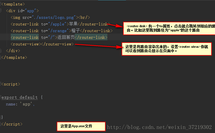 App.vue内容讲解
