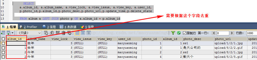 
			
				mysql查询根据部分字段去重			