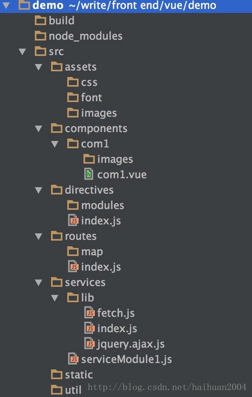 
			
				用vue+webpack搭建的前端项目结构			