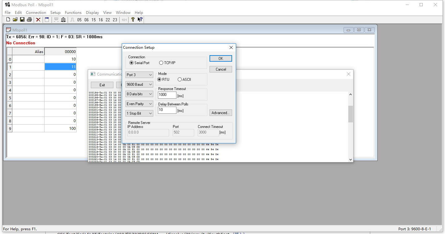 Modbus测试工具ModbusPoll与Modbus Slave使用方法「建议收藏」