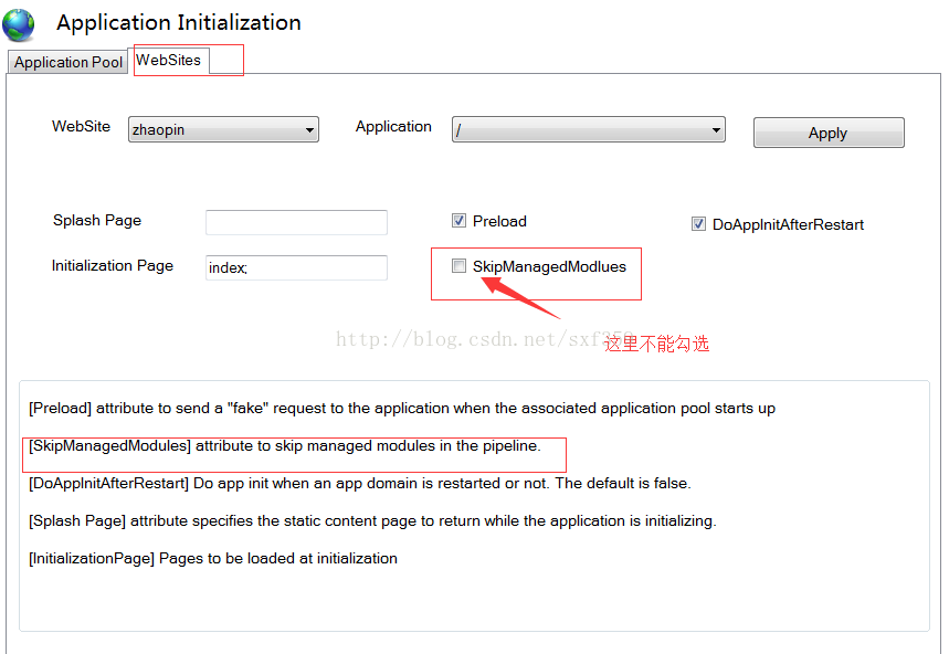 application Initialization设置导致处理程序ExtensionlessUrlHandler-Integrated-4.0在其模块列表中有一个错误模块问题的解决