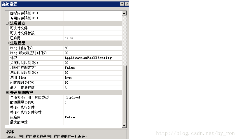 程序池设置